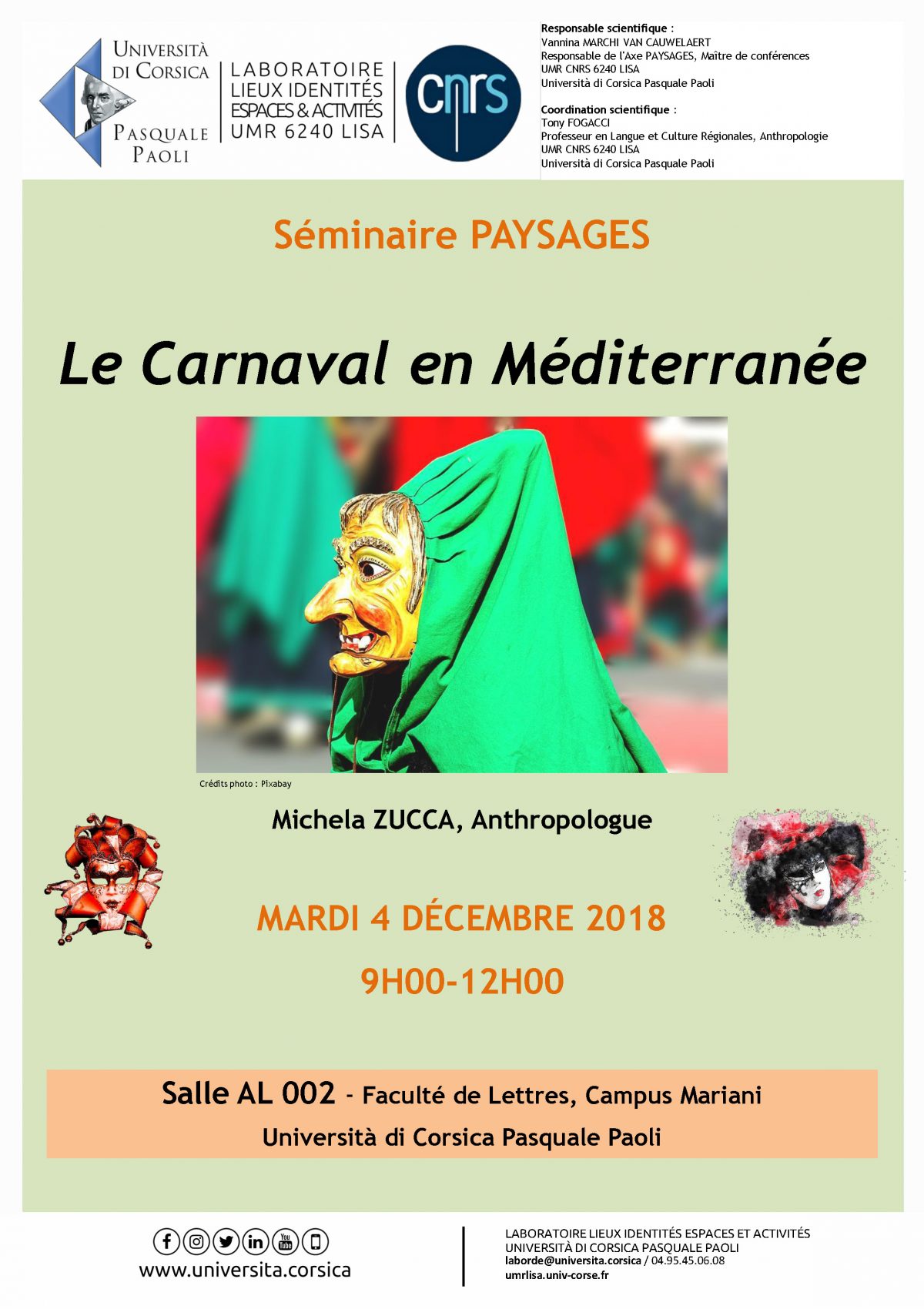 Séminaire « Le carnaval en méditerranée »