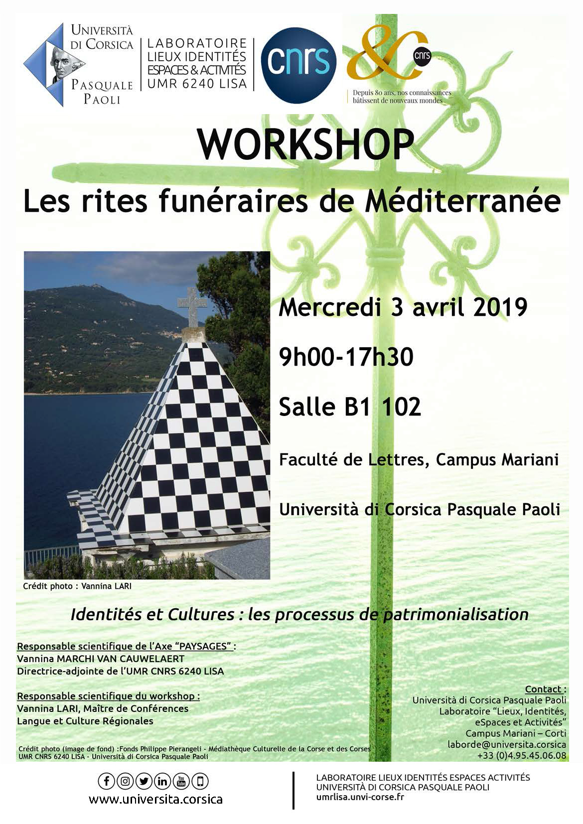 Workshop « Les rites funéraires de méditerranée »