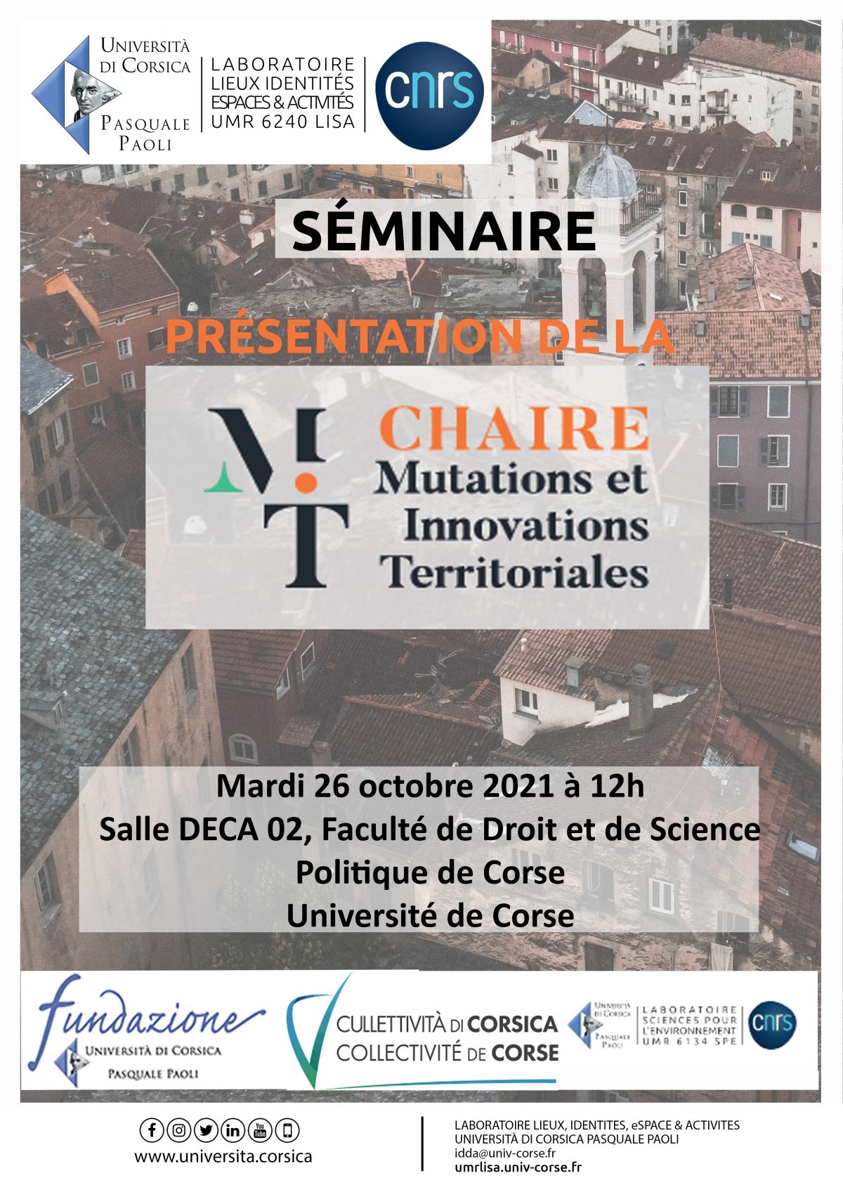 Chaire Mutations et Innovations Territoriales