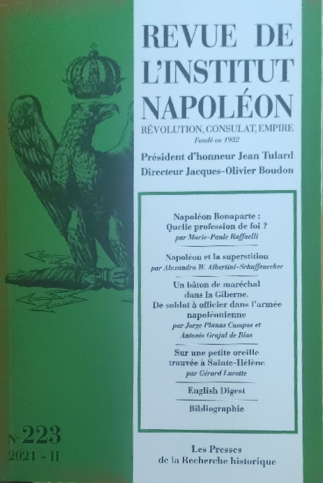 Napoléon et la superstition, In. Revue de l’Institut Napoléon, n°123, 2021-11.