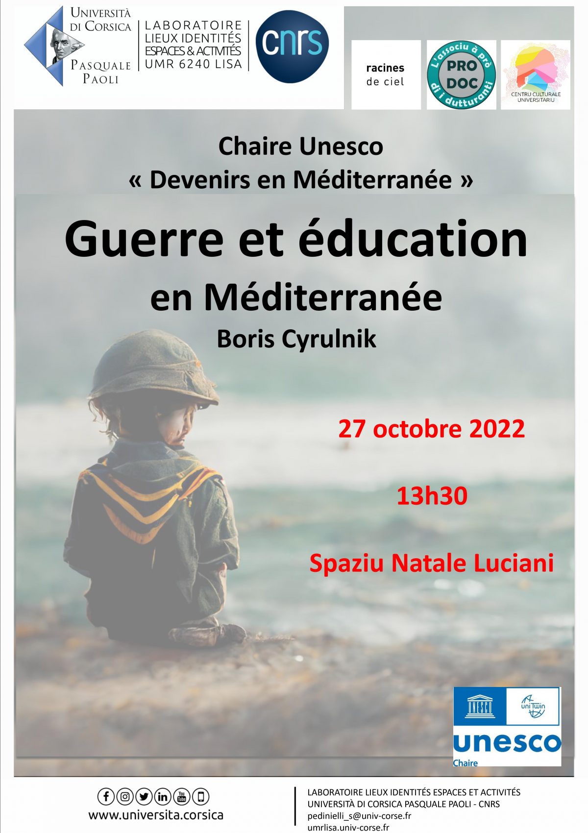 « Guerre et éducation en Méditerranée » Conférence de Boris Cyrulnik