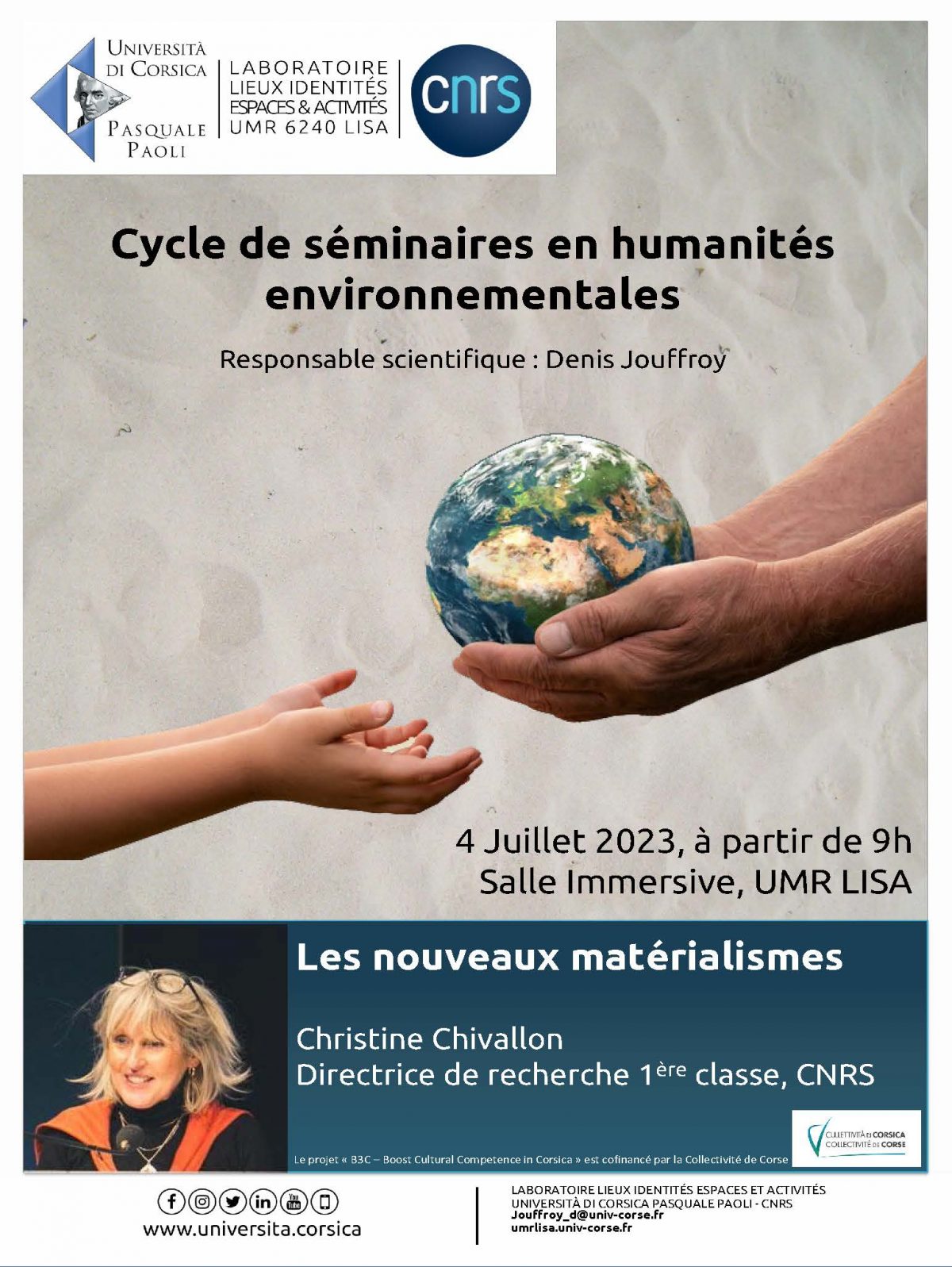 Cycle de séminaires en Humanités Environnementales : les nouveaux matérialismes