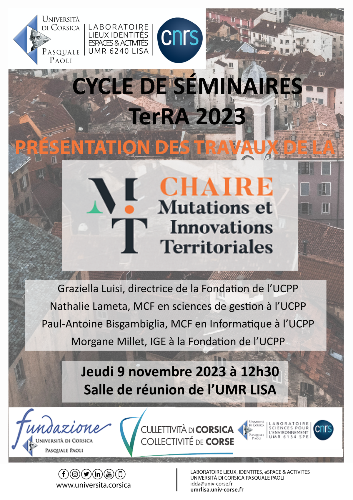 Chaire Mutations et Innovations Territoriales