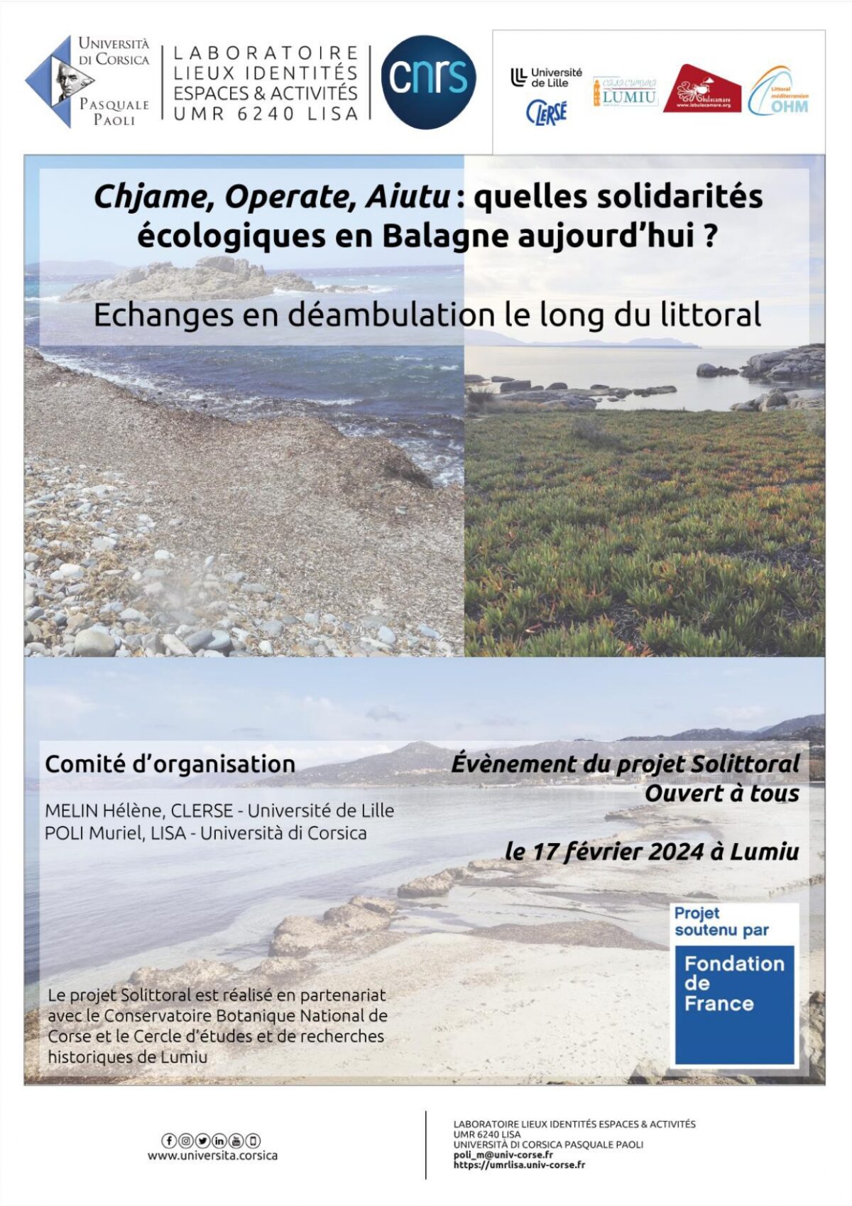 Chjame, Operate, Aiutu: quelles solidarités écologiques en Balagne aujourd’hui ?