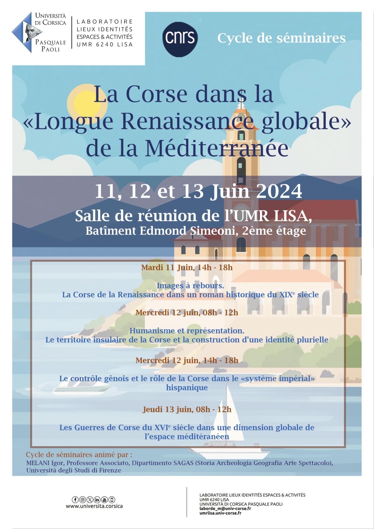 Séminaire : La Corse dans la « Longue Renaissance globale » de la Méditerranée